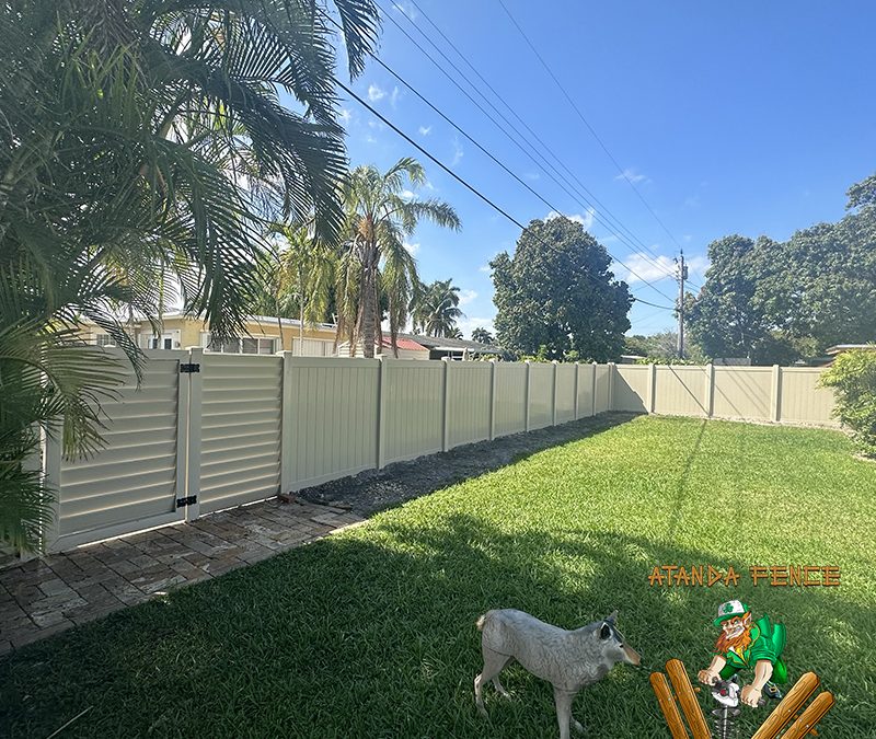 Tongue & Groove Style PVC Fence – PVC Fence – PVC Fence Installation – Fence Installation – Hollywood, FL Fence Installation – Broward County, FL Fence Installation