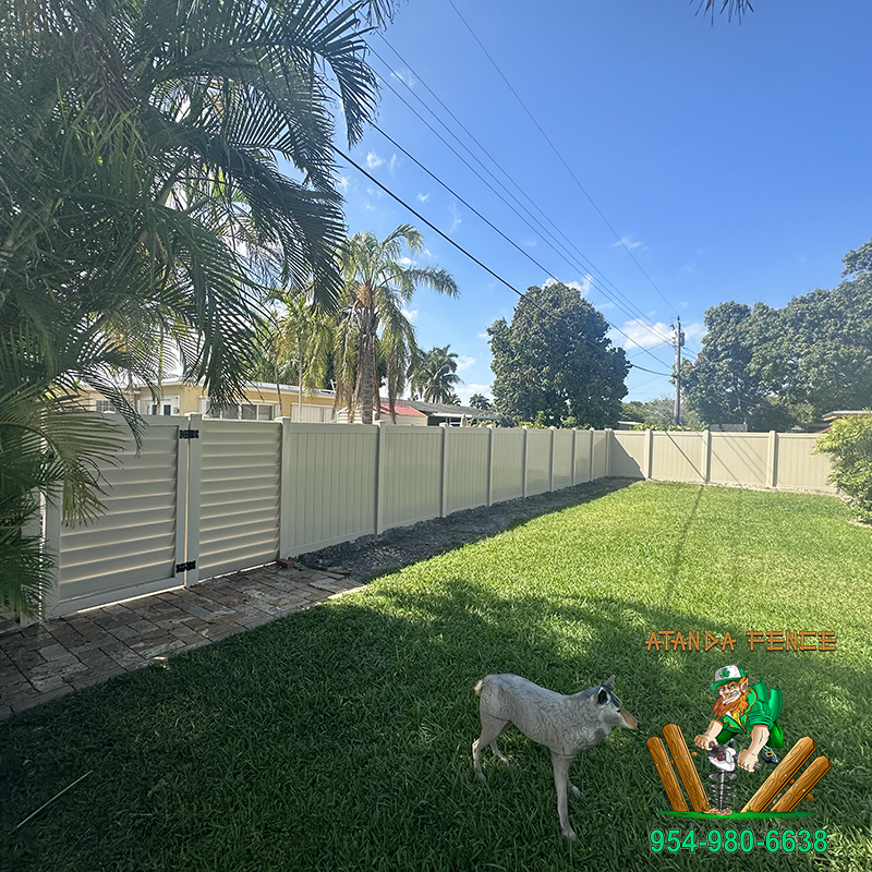 Tongue & Groove Style PVC Fence