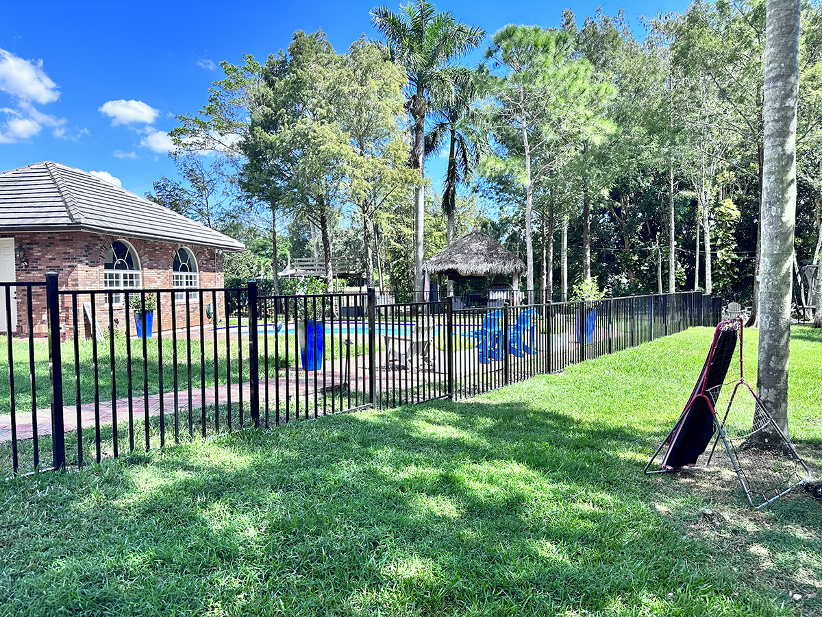 Mechanical Aluminum Fence Installation in Broward County, FL