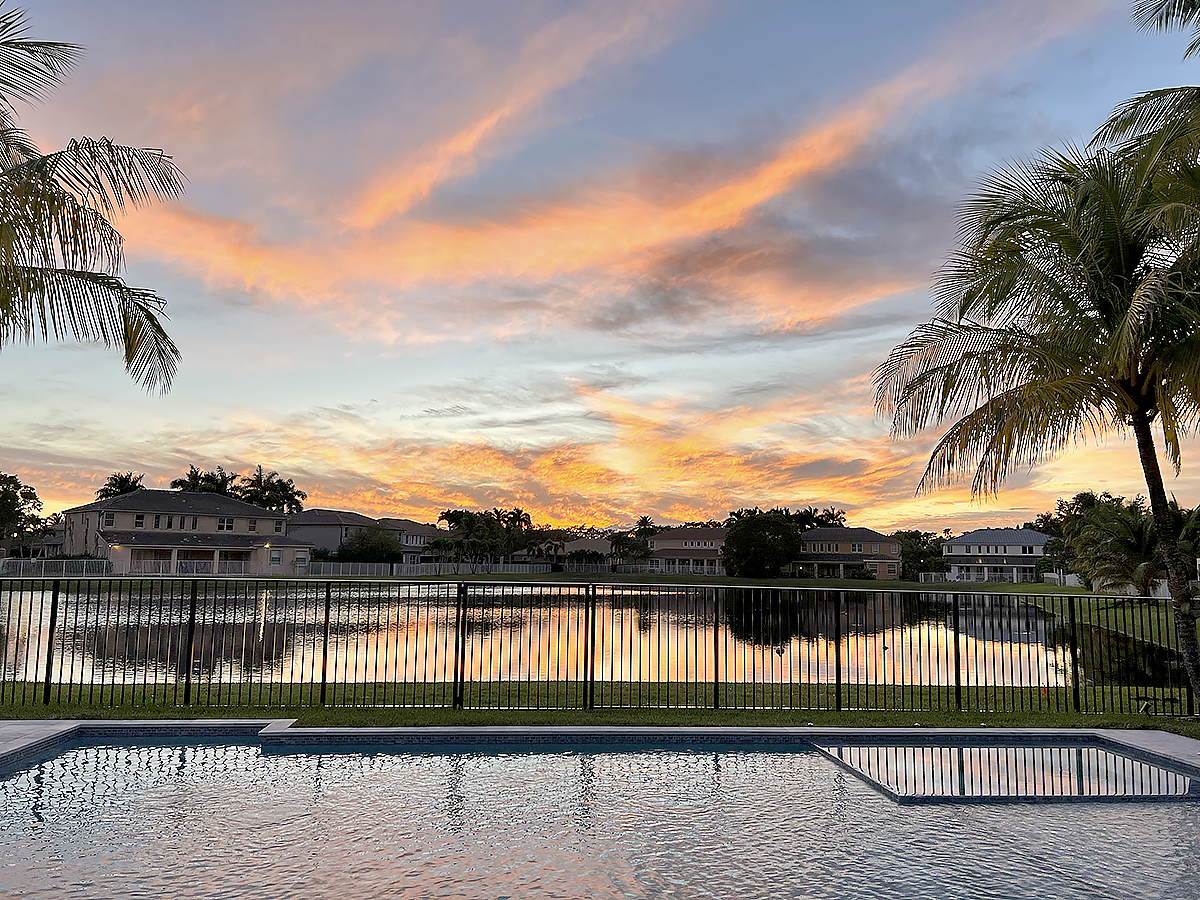 Mechanical Aluminum Pool Code Fence in Weston