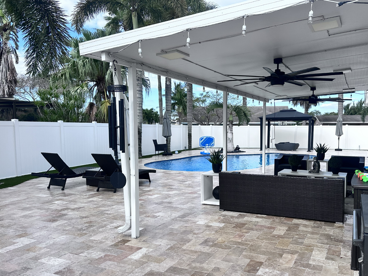 PVC Privacy Pool Fence 