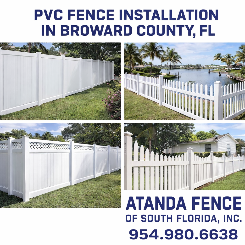 PVC/Vinyl Fence Installation in Broward County