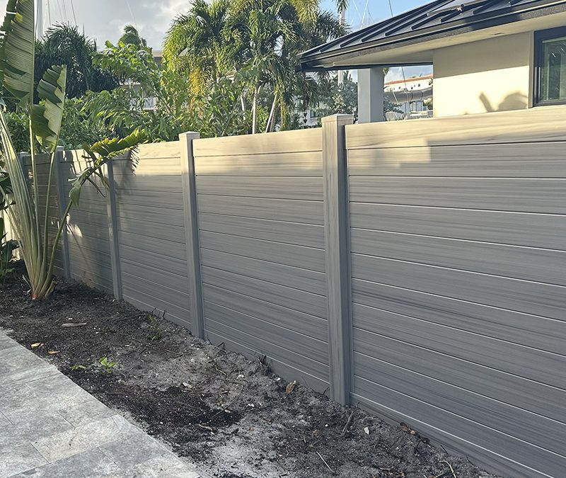 Coastal Cedar PVC Privacy Fence in Fort Lauderdale